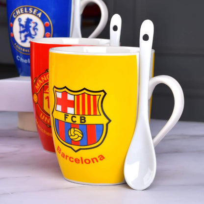 Football Club Fans Ceramic mug with spoon