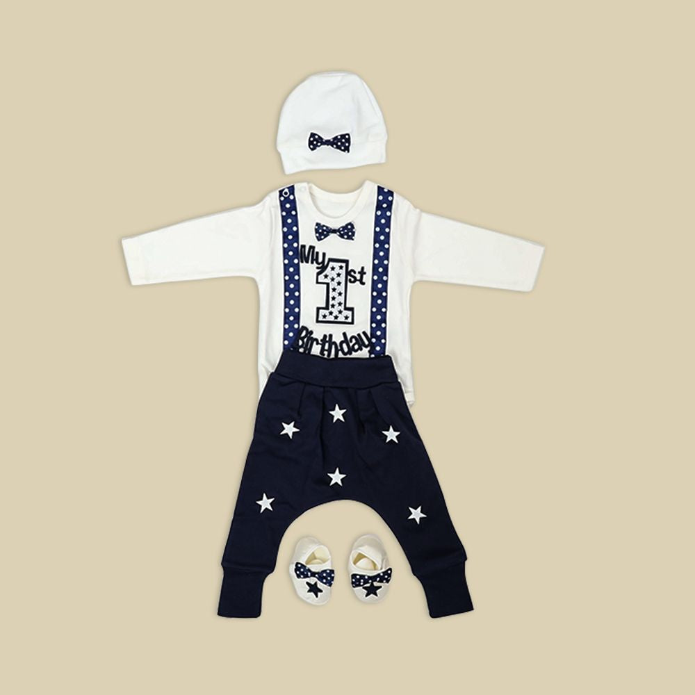 4-Pcs Funky Baby Boy Dress Gift Set