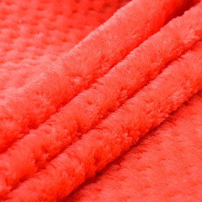 Super Soft Fluffy Fleece Flannel Fabric Blanket-Red
