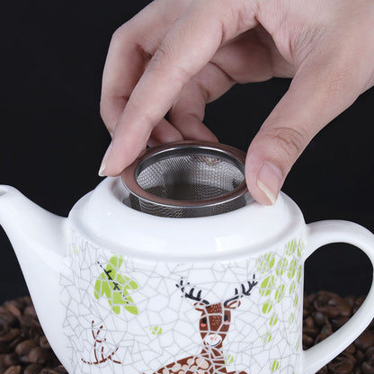 Spotty Deer Design Ceramic Tea Pot Set 3- PCS