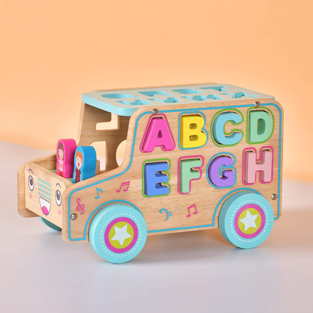 ABC Wooden Base Kids Toy Car