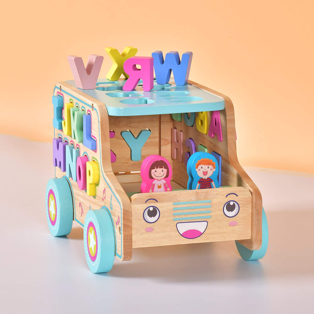 ABC Wooden Base Kids Toy Car