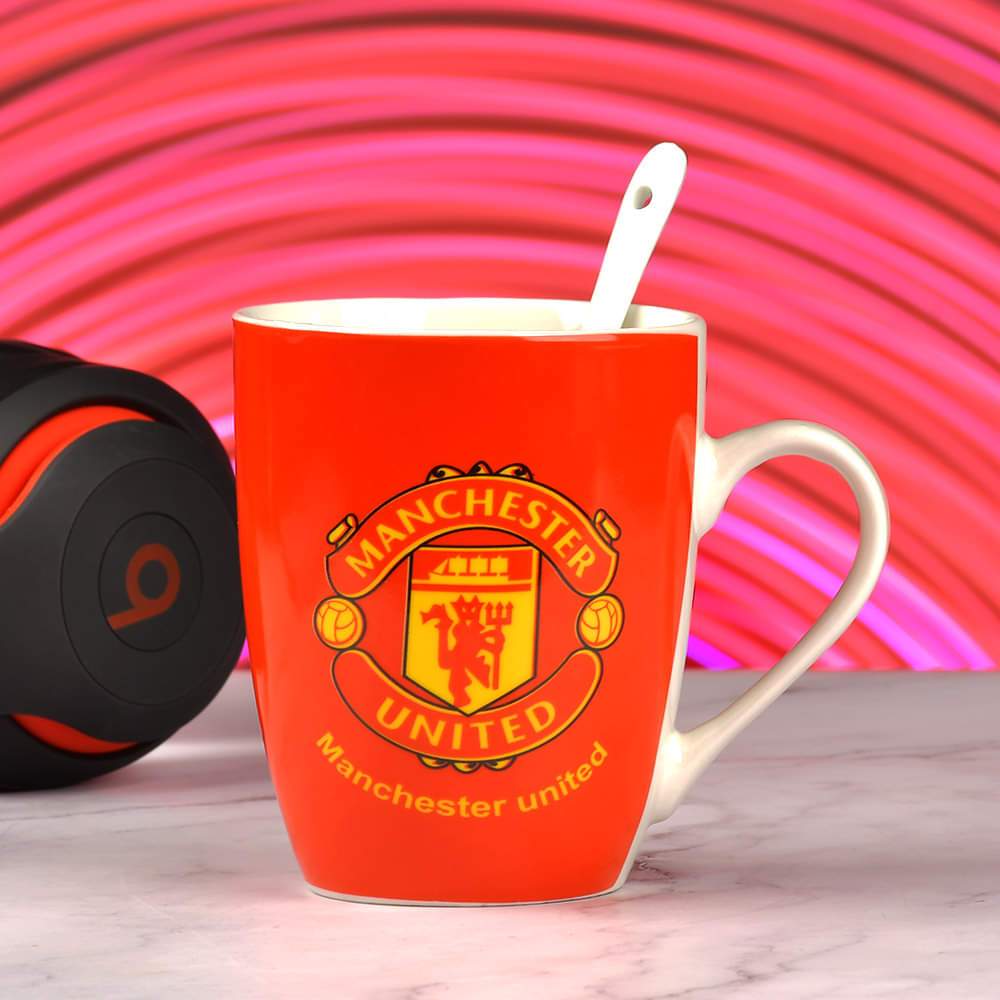 Football Club Fans Ceramic mug with spoon