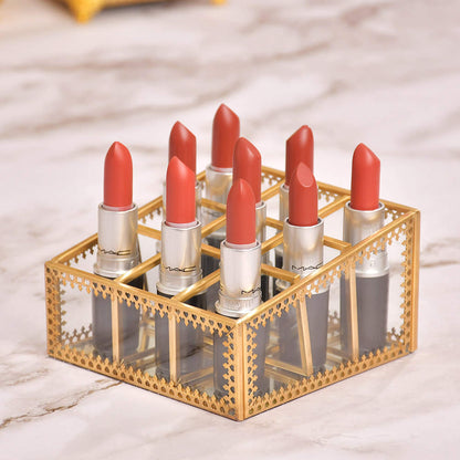 Vintage Gold Plated Lipstick Storage Box