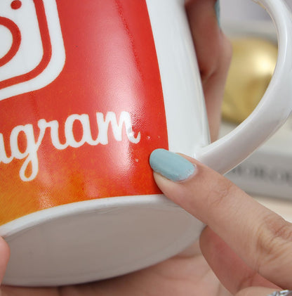 Social Media Icon Printed Mug