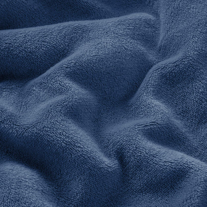Ultra Soft Sherpa Throw Blanket - Navy Blue