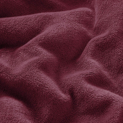 Ultra Soft Sherpa Throw Blanket - Burgundy
