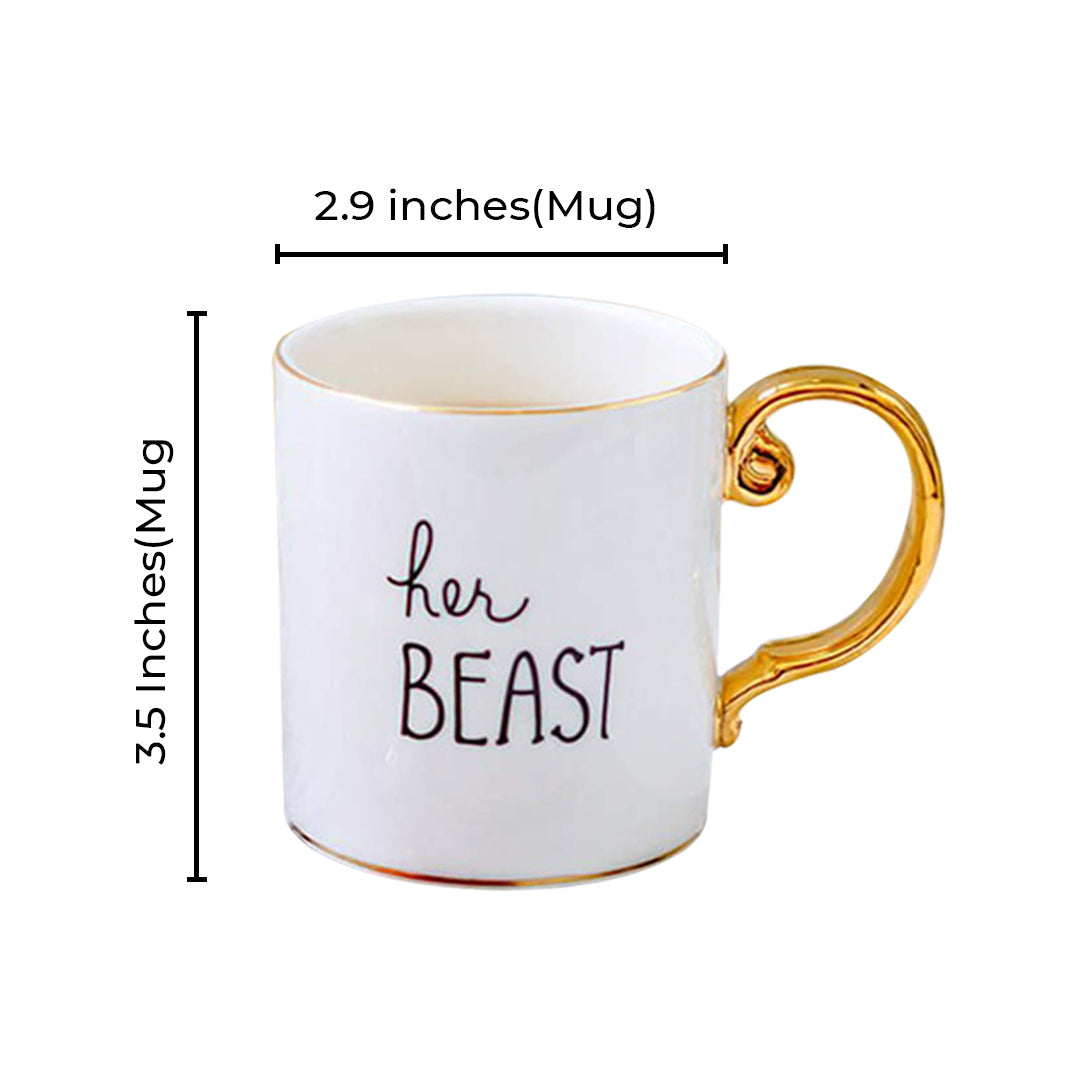 Pair of His beauty & Her Beast Mug