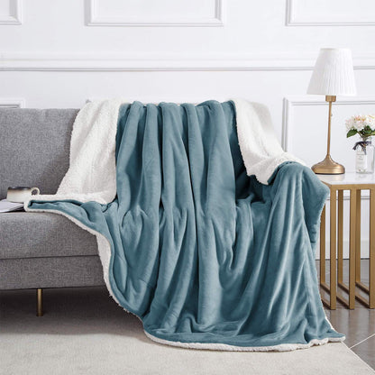Ultra Soft Sherpa Throw Blanket